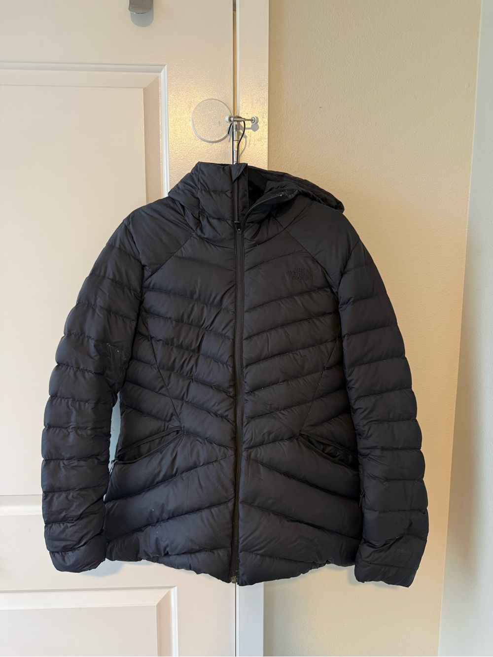 The North Face Women’s Black Hooded Puffer Jacket
